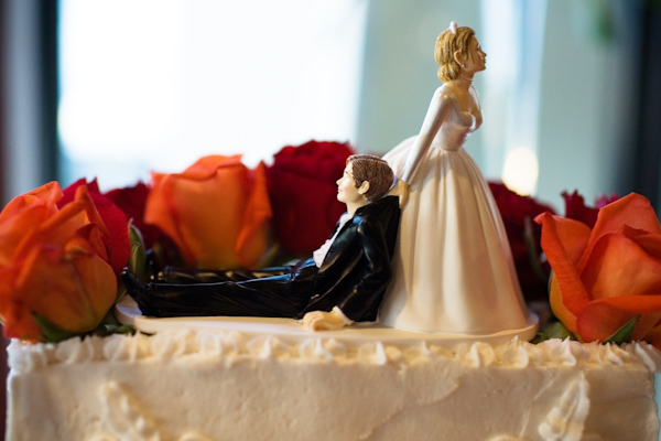 cake topper wedding photo by GH Kim Photography